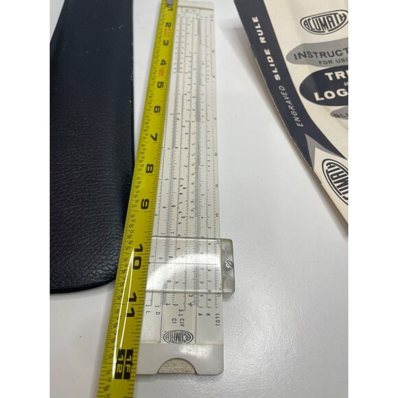 Vintage 1970’s Slide Rule Acu-Math No. 150 Engineer with LEATHER Case Acumath - Picture 9 of 9